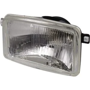 Wesem - 1400661300 - Inserto faro rettangolare, trasparente, con bullone, Mm