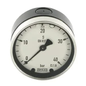 Wika - GT9154040 - Misuratore di pressione Wika 63 0-40 bar posteriore