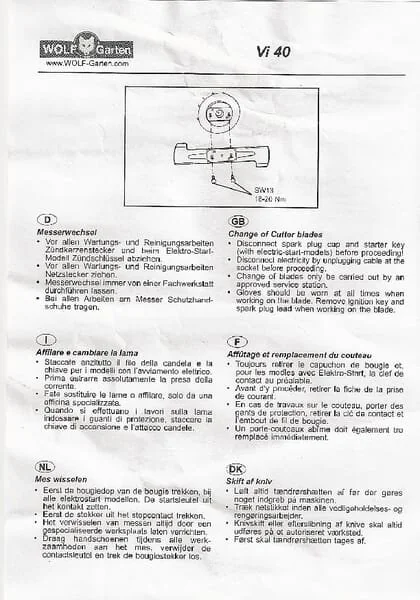 Wolf Garten - 4961209 - Manuale