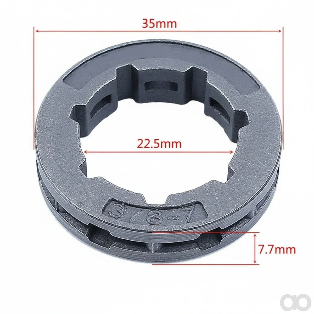 Unbranded - 11250071041 - Set roller chain sprocket 3/8" 7t