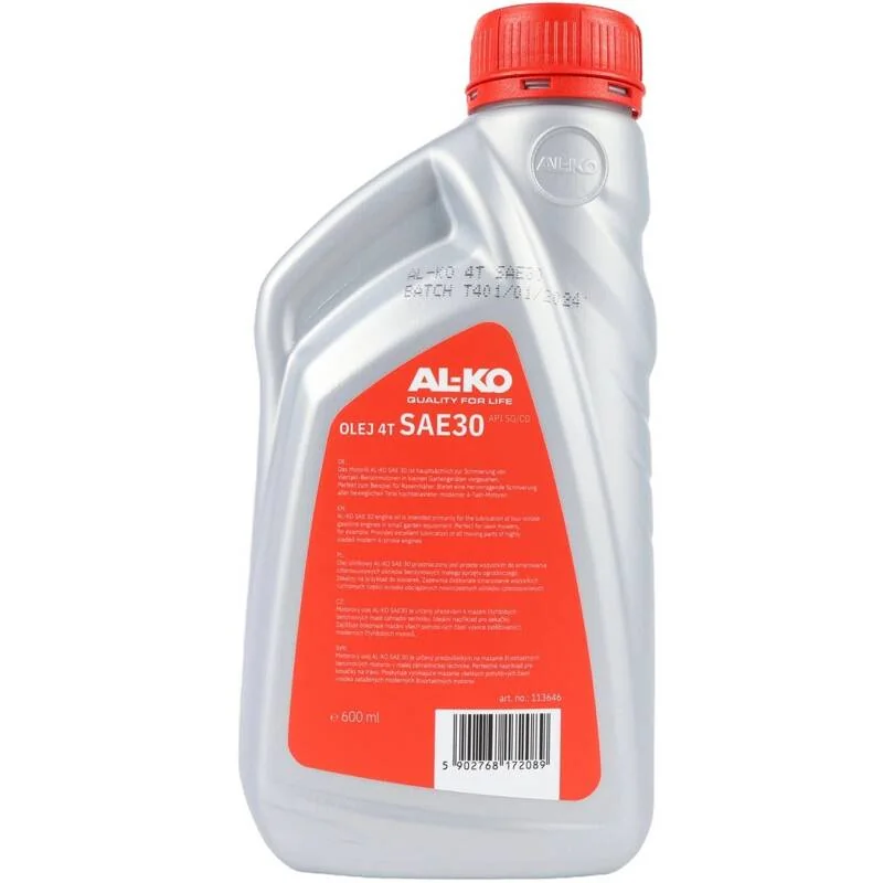 Al Ko - 113646 - Olio per motori tagliaerba 4T SAE 30 0.6 l