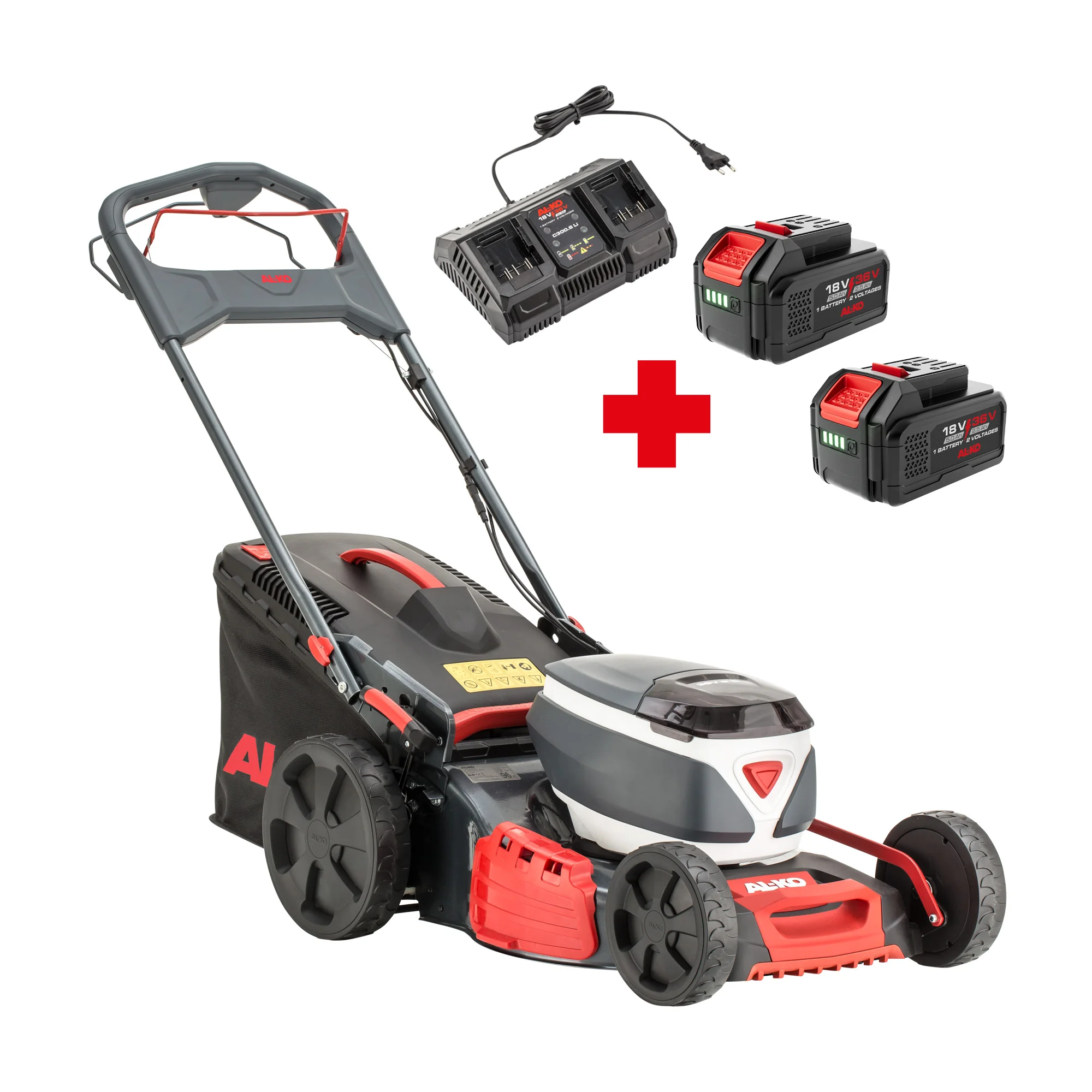 Al Ko - 114173 - Rasaerba a batteria AKKU 46.6 LI SP COMFORT set 2x5.0 Ah