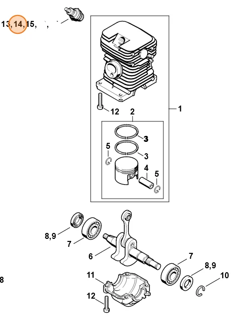 STIHL - 0000-400-7016 - Candela
