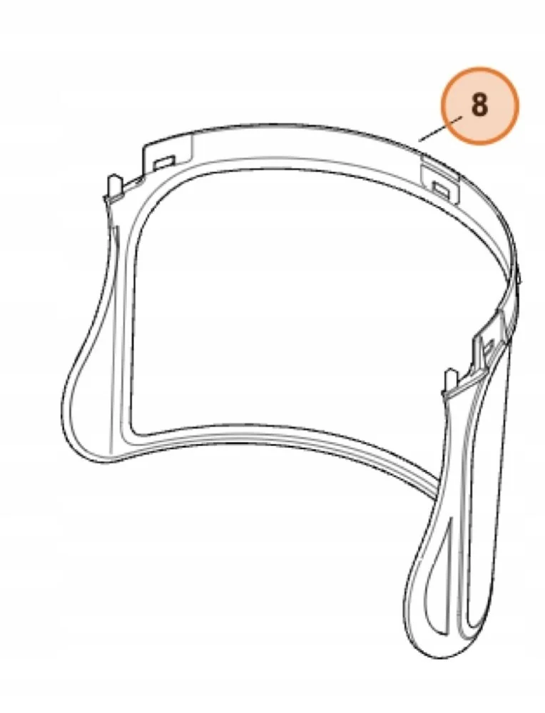 STIHL - 0000-889-9027 - Visiera in plastica per GPC28