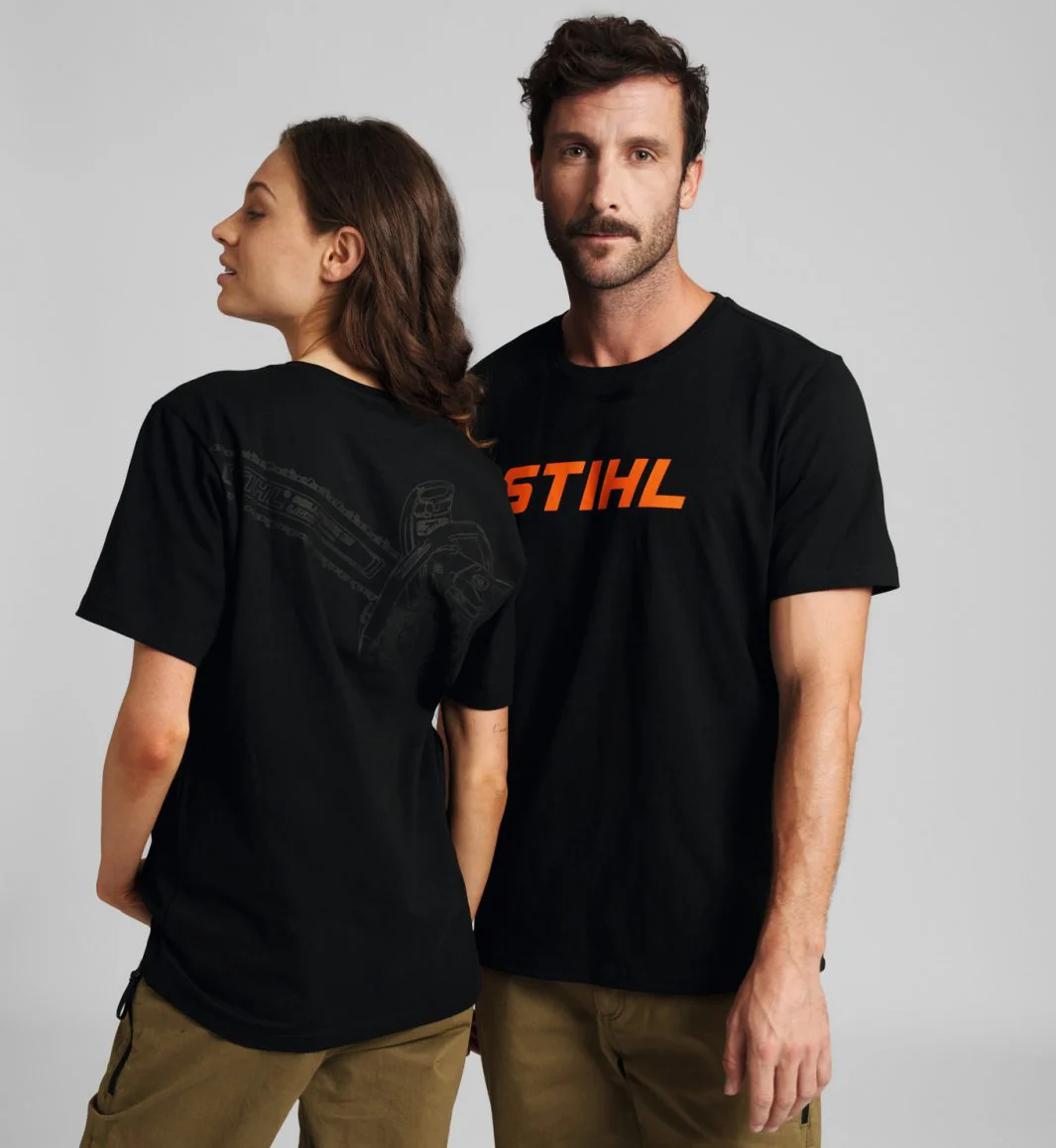 STIHL - 0421-300-8056 - T-shirt con motosega MS 500i nero L