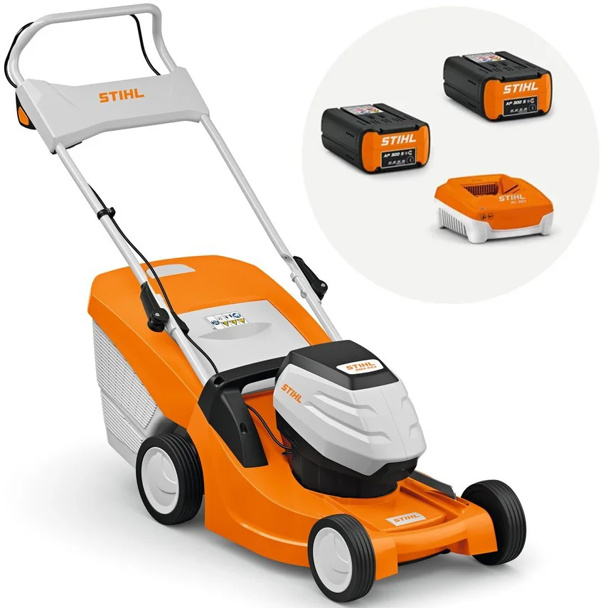 STIHL - 6338-200-0084 - Rasaerba a batteria RMA 443 C con 2x batteria e caricabatterie