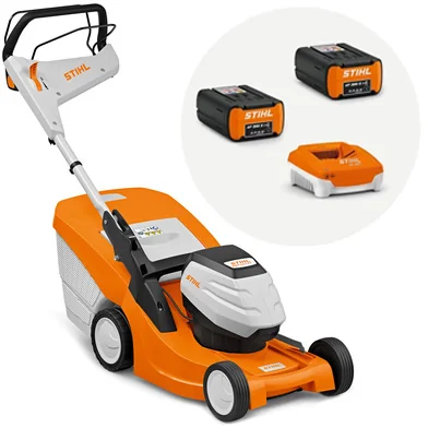 STIHL - 6338-200-0085 - Rasaerba a batteria RMA 443 PV set 2x batteria e caricabatterie