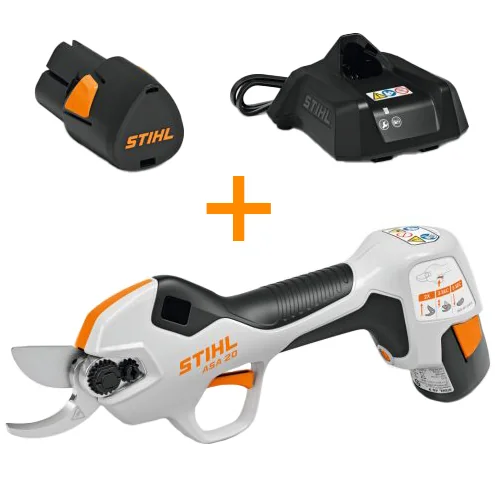 STIHL - VA05-011-6211 - Potatore per rami a batteria ASA 20 10.8 V con batteria e caricabatterie